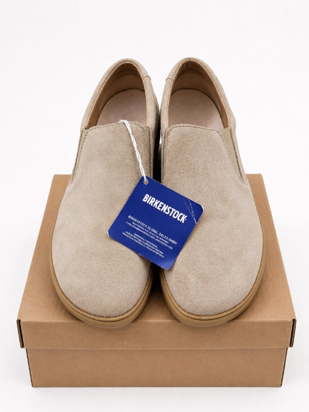 Birkenstock Oswego Suede Slip On Sneakers Sandcastle Beige Mens 8 Womens 10 41 N